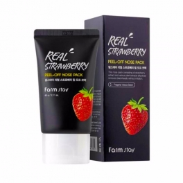 FarmStay, Real Strawberry Peel Off Nose Pack, 60 gr.