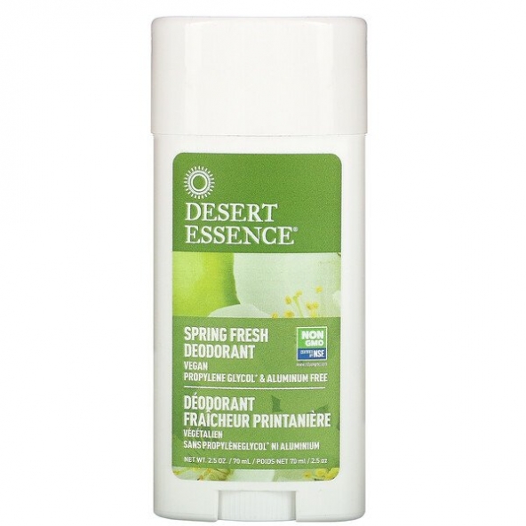 Deodorant , Desert Essence, Spring Fresh Deodorant, 70 ml