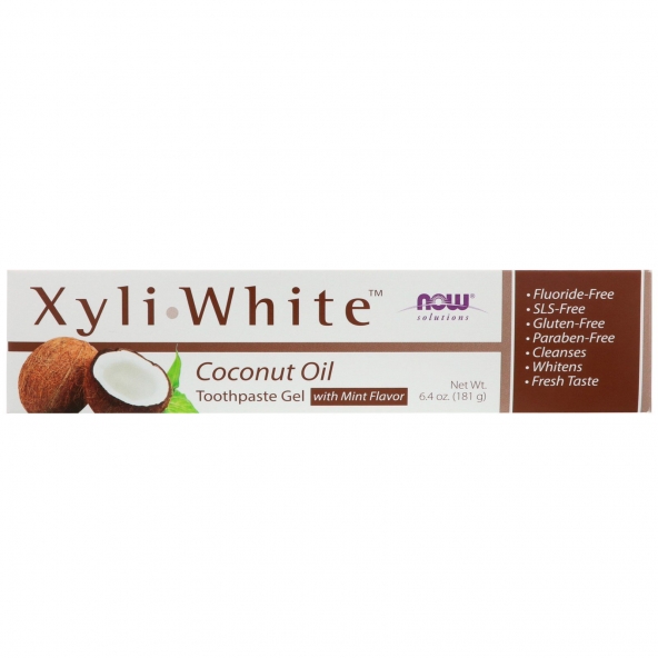 Now Solutions, XyliWhite, Coconut Oil Whitening, Toothpaste Gel