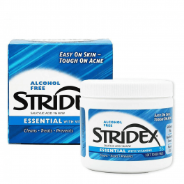 Салфетки для борьбы с акне Stridex, Essential With Vitamins, 55 Soft Touch Pads