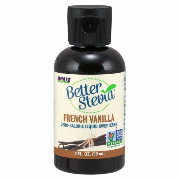 Now Foods, Better Stevia, Zero-Calorie Liquid Sweetener, French Vanilla, 59 мл