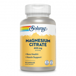 Solaray, Magnesium Citrate, 400 mg, 90 капсул