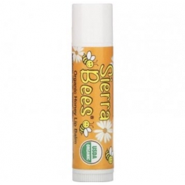 Balzam organic pentru buze cu miros de miere de albini, Sierra Bees, Organic Honey, 4,25g