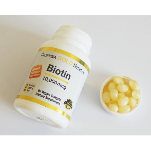 California Gold Nutrition, Biotin 10 000 mcg, 90 capsule