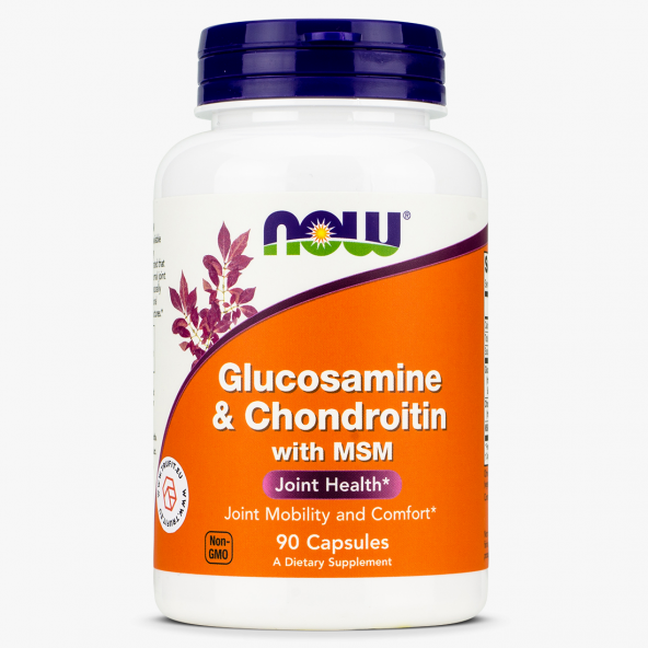 Now Foods, Glucosamine & Chondroitin with MSM, 90 капсул