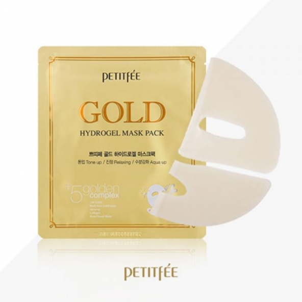 Гидрогелевая маска для лица , Petitfee Gold Hydrogel Mask Pack