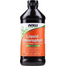 Now Foods, Liquid Chlorophyll, Mint Flavor, 473 мл