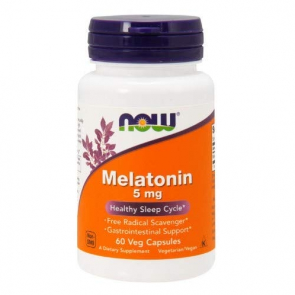 Now Foods, Melatonin, 5 mg, 60 капсул