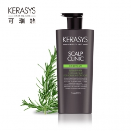 Șampon pentru scalpul uscat și normal predispus la mătreață  - Kerasys, Scalp Clinic Shampoo, 600 ml