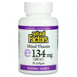 Natural Factors, Mixed Vitamin E, 200 IU, 90 Softgels