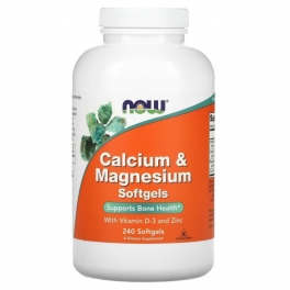 Now Foods, Calcium Magnesium with Vit D-3 and Zinc, 240 Softgels