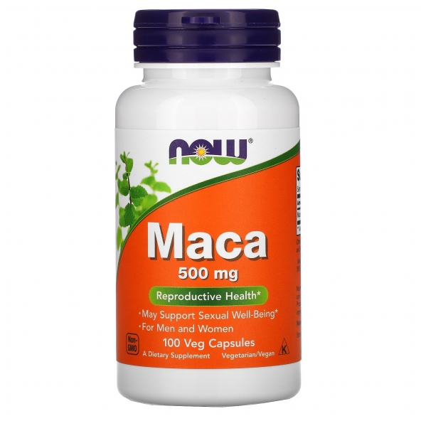 Now Foods, Maca, 500 mg, 100 капсул