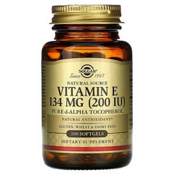 Solgar, Vitamin E, 200 IU, 100 capsule