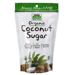 Now Foods, Organic Coconut Sugar, 454 gr.