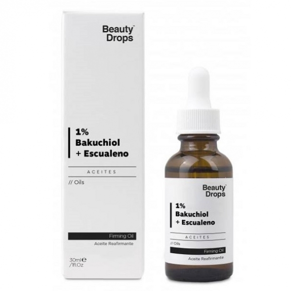 Сыворотка обновления кожи, Beauty Drops, Bakuchiol 1% + Squalane, 30 ml