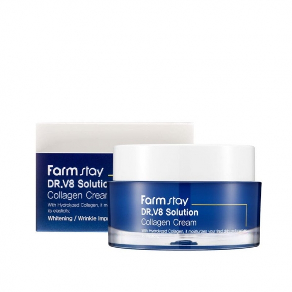 FarmStay, Dr.V8 Solution Collagen Cream, 50 ml
