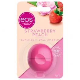 Balsam de buze-Eos, Super Soft Shea Lip Balm, Strawberry Peach