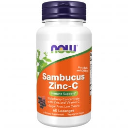 Now Foods, Sambucus Zinc- C, 60 Loz