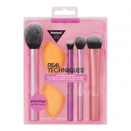 Набор кистей и спонжей для нанесения макияжа Real Techniques, Everyday Essentials Brushes + 2 Sponge Set