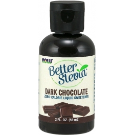 Now Foods, Better Stevia, Zero-Calorie Liquid Sweetener, Dark Chocolate, 59 ml Now Foods, Better Stevia, жидкий бескалорийный подсластитель из стевии, оригинальная рецептура, 59 мл