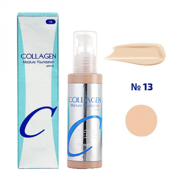 Тональная основа-Enough, Collagen Moisture Foundation, SPF15, nr.13, 100 ml