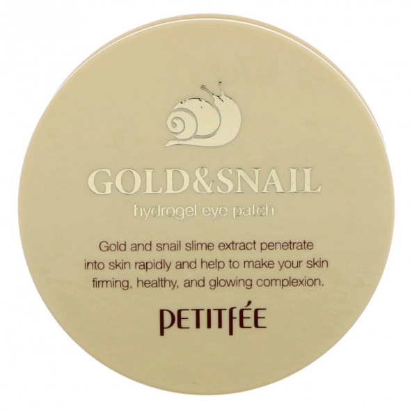 Гидрогелевые патчи , Petitfee Gold & Snail Eye Patch, 60 buc