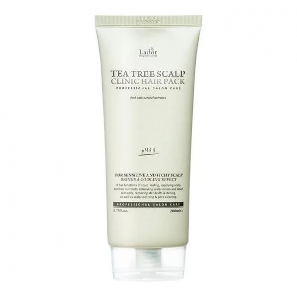 Mască - peeling pentru scalp-Lador, Tea tree Scalp Clinic Pack, 200 ml