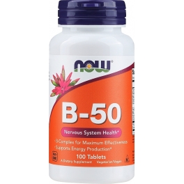 Now Foods, Vitamin B-50, 100 Tablets