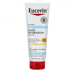 Cremă solară - Eucerin, Daily Hydration Cream, SPF 30, Fragrance Free , 226 ml