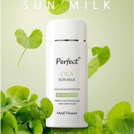 Солнцезащитный крем - Medi Flower, Perfect Cica Sun Milk, SPF 50+, Pa++++, 100 мл