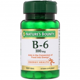 Natures Bounty B-6 ,100mg,100 tablets