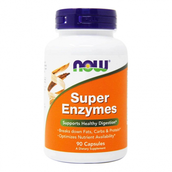 Now Foods, Super Enzymes, 90 капсул