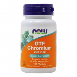 Now Foods GTF Chromium 200 mcg,100 Tablets