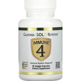 Suport imunitar alimentar, California Gold Nutrition, Immune 4, Immune System Support, 60 Veggie Capsules