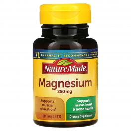 Nature Made, Magnesium, 250 mg, 100 tab