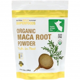 Pulbere organica de maca, California Gold Nutrition, Superfoods, Organic Maca Root Powder, 240 g
