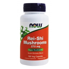 Now foods, Rei-Shi Mushrooms, 100 Veg. Caps