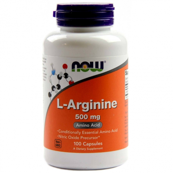 Now Foods, L-Arginine, 500 mg, 100 capsule