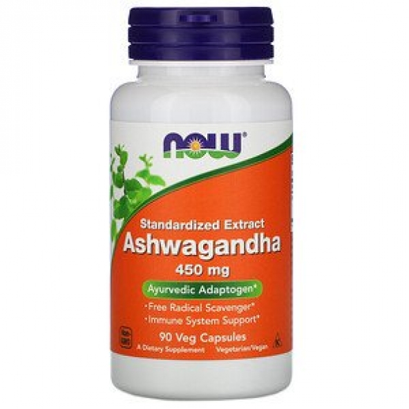 Now Foods, Ashwagandha, Standardized Extract, 450 mg, 90 Veg Capsules