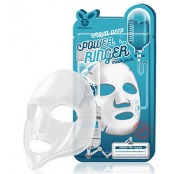 Тканевая маска-Elizavecca, Deep Power Ringer Mask Pack AQUA