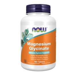 Now Foods, Magnesium Glycinate, 180 Tabs