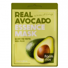 Тканевая маска с экстрактом авокадо, FarmStay, Real Avocado Essence Mask, 23 ml