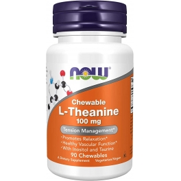 Now Foods, L-Theanine 100 mg plus, 90 Loz