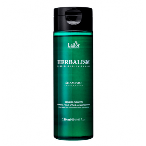 Слабокислотный травяной шампунь-Lador, Herbalism Shampoo, 150 ml