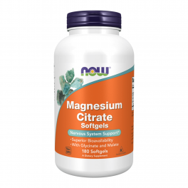Now Foods, Magnesium Citrate, 134 mg, 180 Sgels
