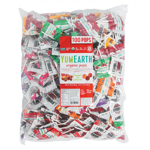 YumEarth, Organic Fruit Assorted Pops, 100 Pops