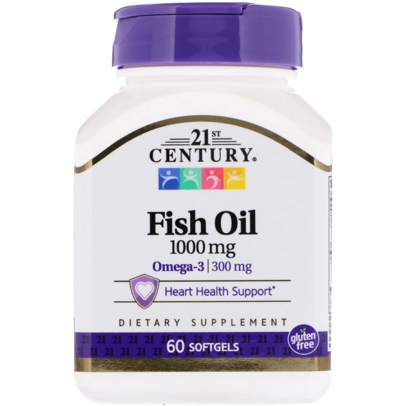 21st Century, Fish Oil, 1000 mg, 60 capsule moi