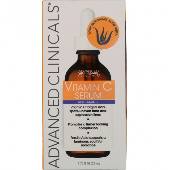 Serum facial cu vitamina C, Advanced Clinicals, Vitamin C Serum Anti-Aging, 52 ml